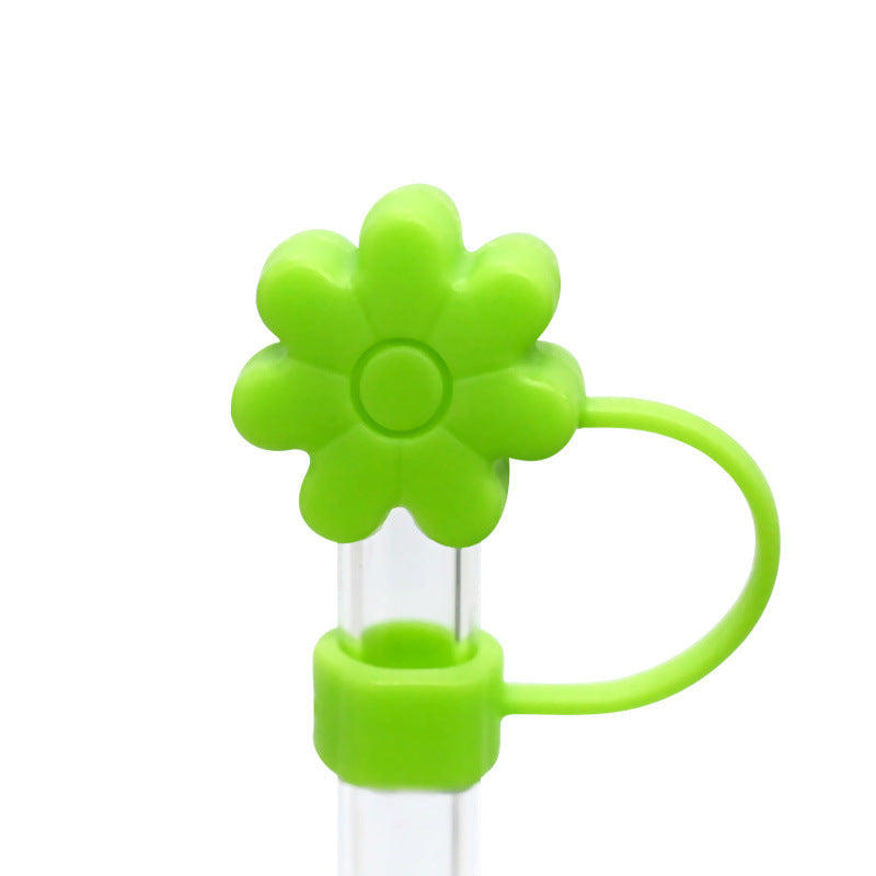 Wholesale  16pcs/pack  Flower dust plug straw hat  Straw Tube Cap