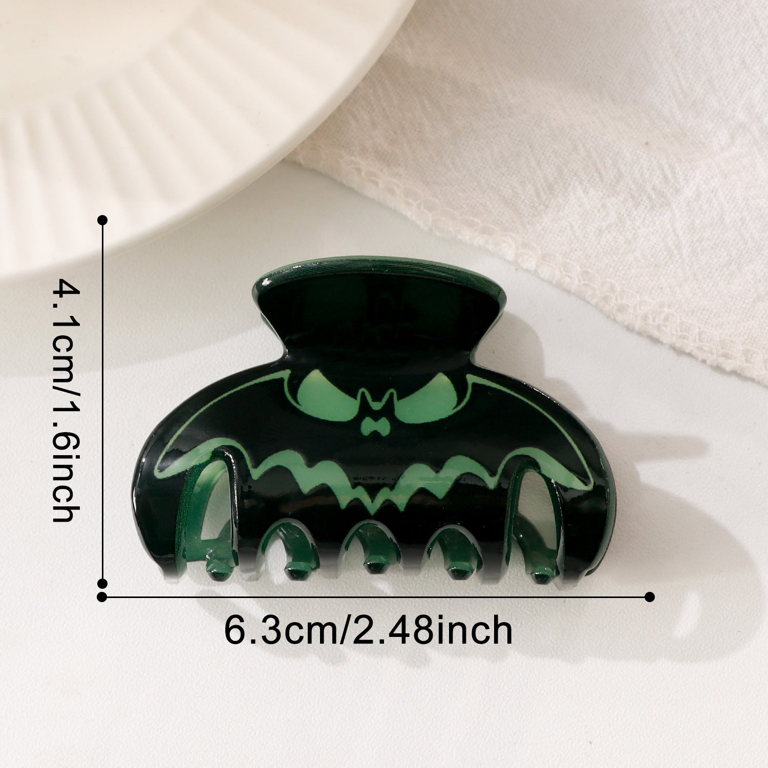 Wholesale Glow In The Dark Pumpkin Skull Acrylic Hair Claw Clip Funny  Party Hair Accessory For Women