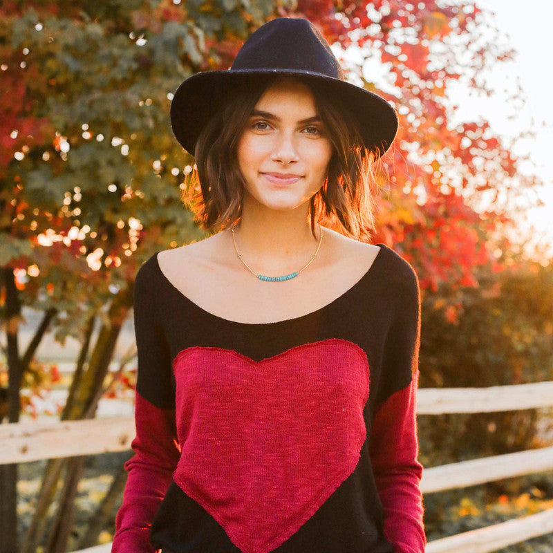 Wholesale Turquoise Fashion Copper Plated 14k Gold Necklace