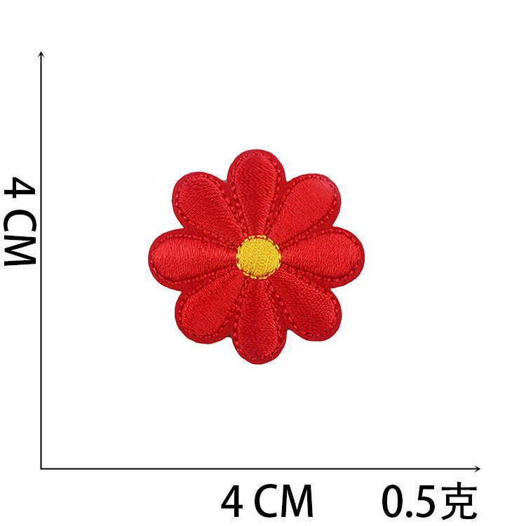 Wholesale Polyester Iron On Embroidery Patch Butterfly Floral Design For Clothing Decorative DIY Craft Supply