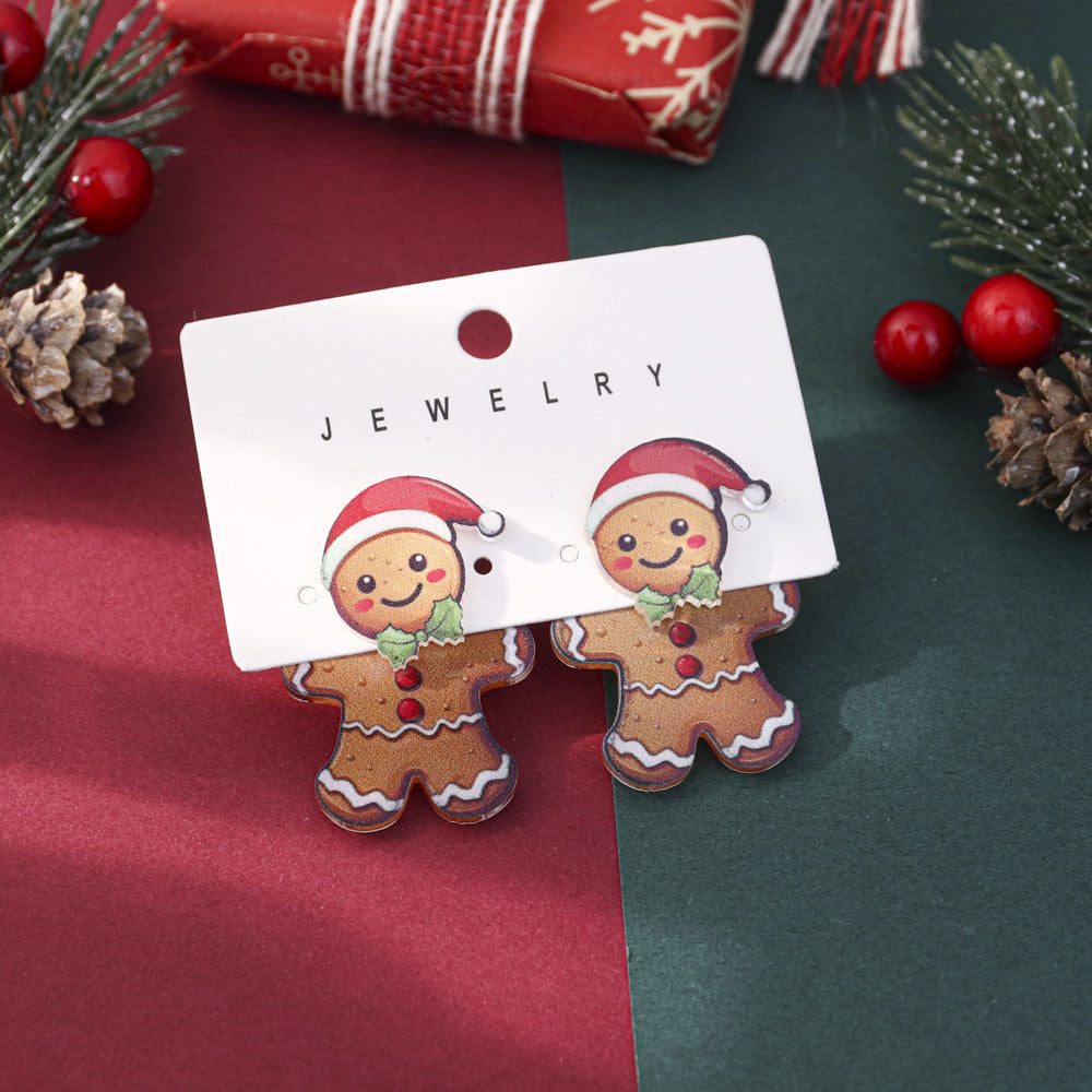 Wholesale Cute Cartoon Christmas Earrings