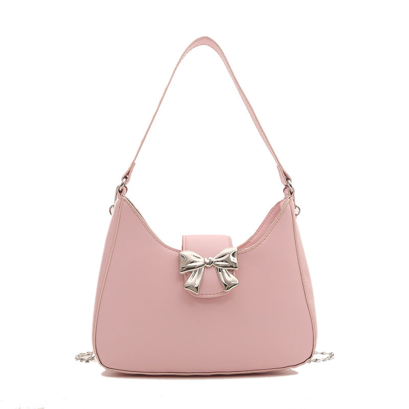 Wholesale Fashion Bow Decoration Popular Chain Crossbody Shoulder Bag