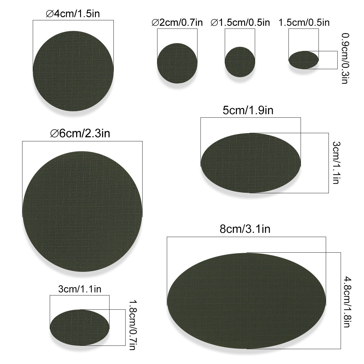 Wholesale Sapphire Blue Nylon Self Adhesive Repair Patches 11 Pack No Sew Waterproof Fabric For Coats Raincoats Tents Down ets Everyday Home Travel Gift