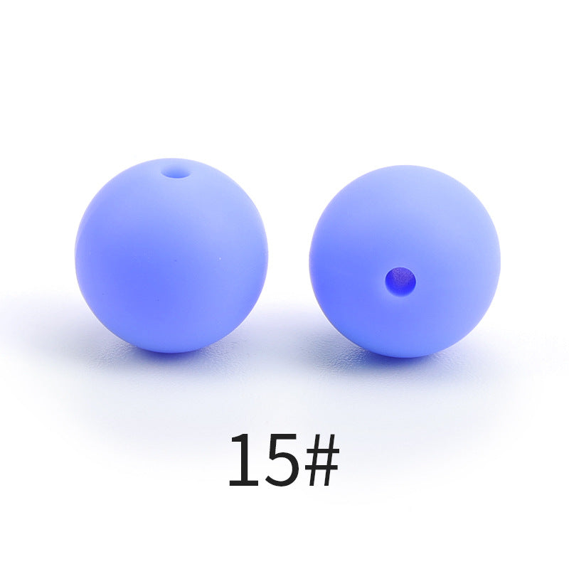 Wholesale 100PCS Round Colorful Silicone Beads