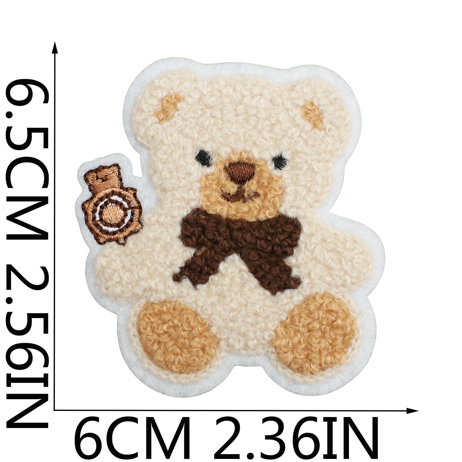 Wholesale Plush cartoon cute bear embroidery DIY Patches