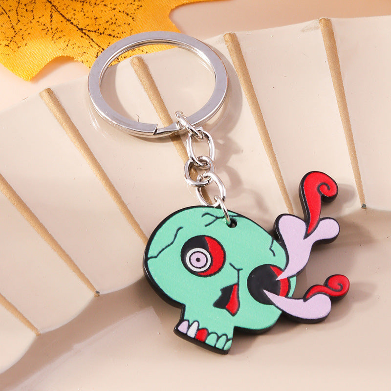 Wholesale Cartoon Skeleton Metal Keychain