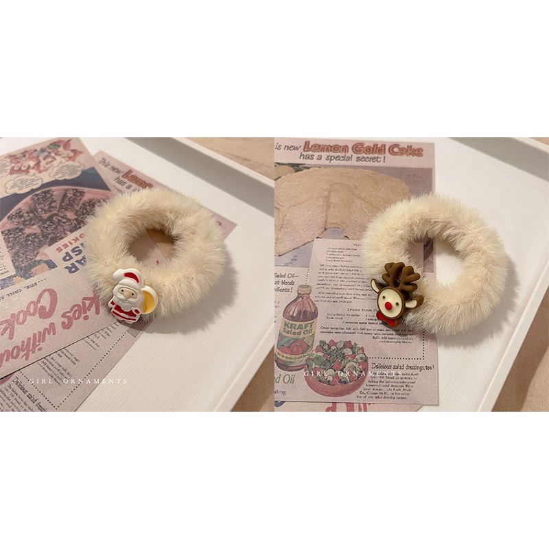Wholesale Christmas Hair Accessories Cute Plush Scrunchie