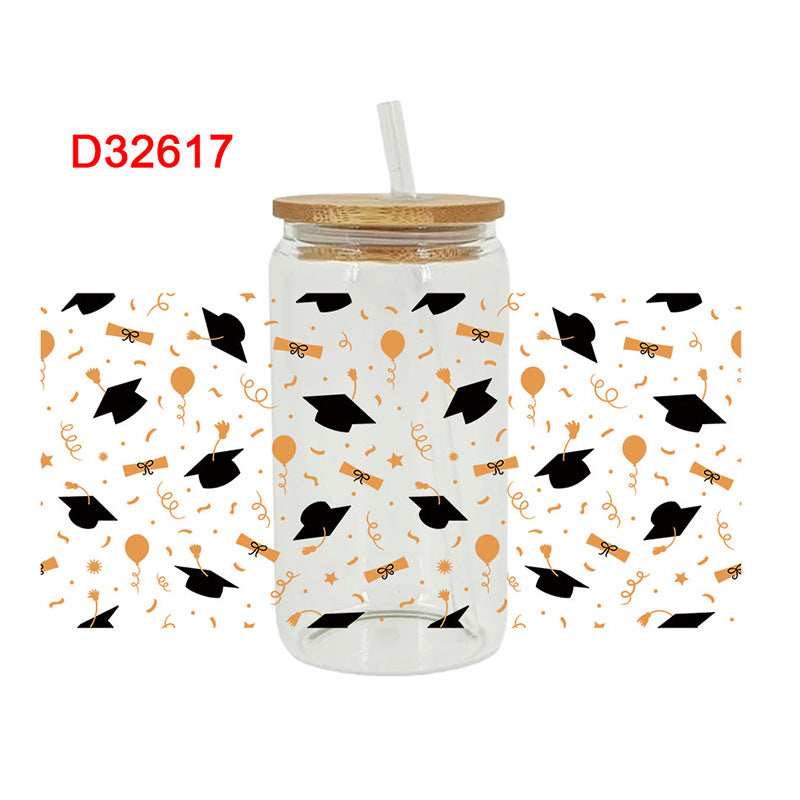 Wholesale Bow Graduation Season 16oz Cup UV DTF Wraps