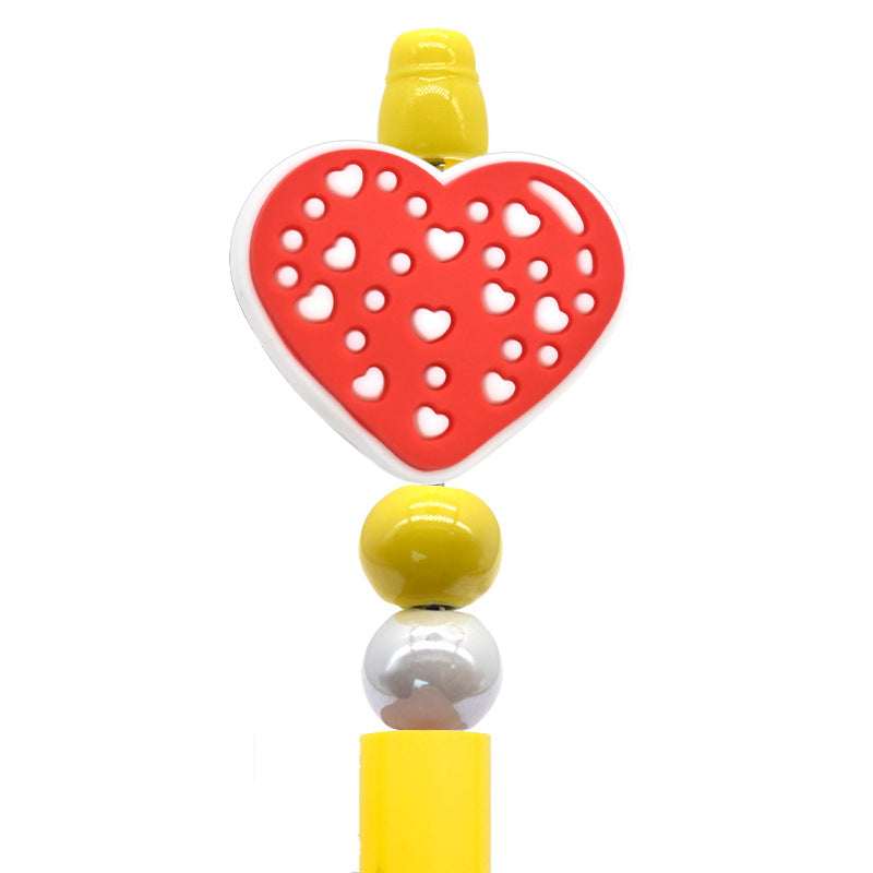 Wholesale Random100pcs/pack DIY color love ballpoint pen handmade beaded