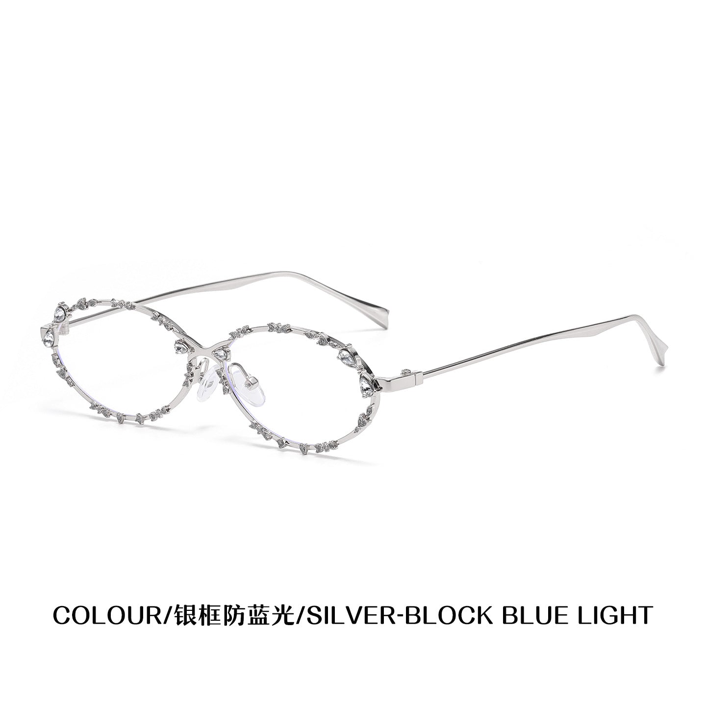 Wholesale Diamond studded anti blue light sunglasses