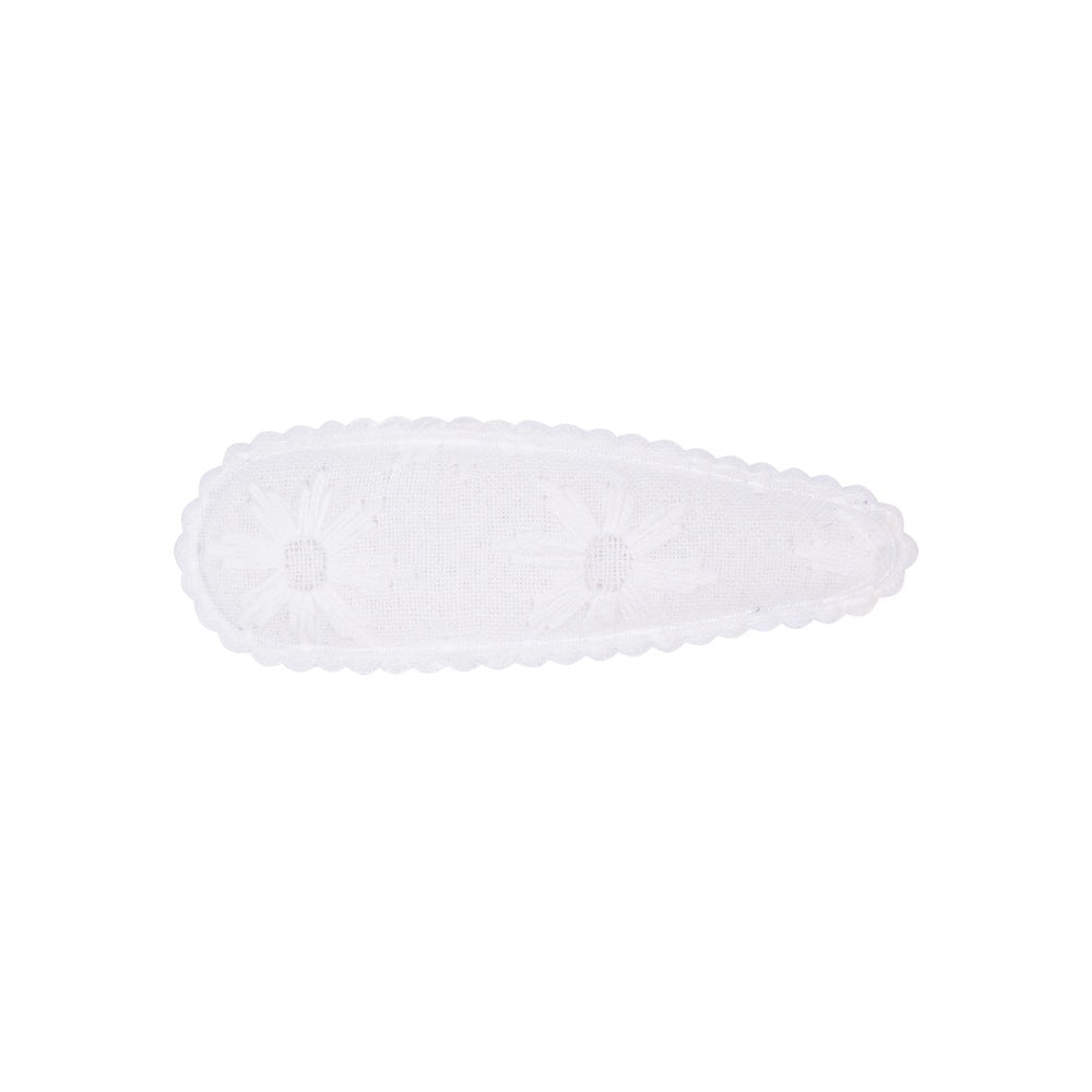 Wholesale Embroidered Floral Children's Hairpin BB Clip Cute Little Girl Fabric Hair Accessories Girls' Baby Hair