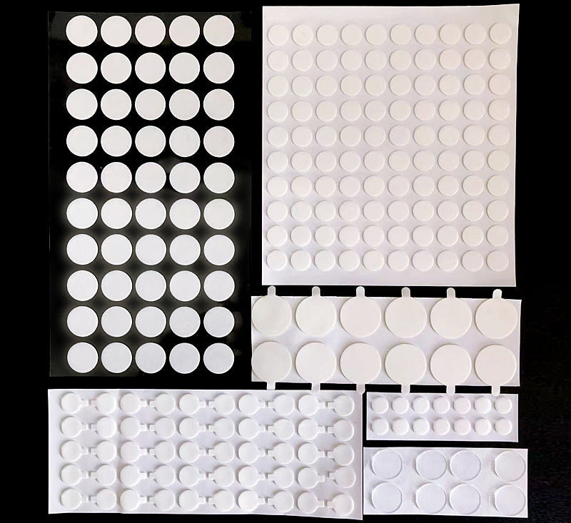 Wholesale Many Size Round Transparent Acrylic Double-Sided Tape Strong Adhesive Doll Fixed Traceless Glue Nano Dot Tape Handle