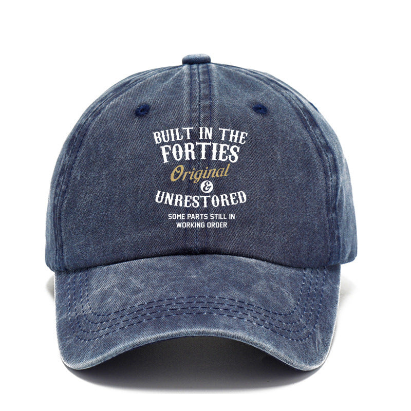 Wholesale Washed Denim Vintage Soft Top Distressed Baseball Cap