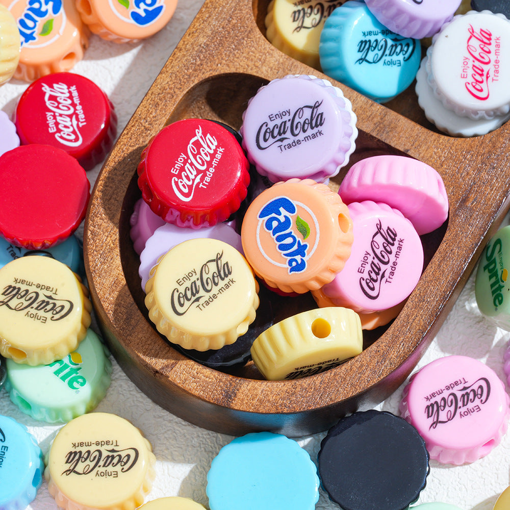 Wholesale 10pcs Soda Bottle Caps   and Other Perforated Bead