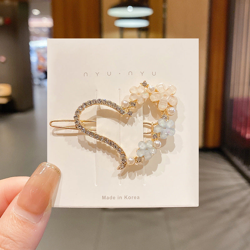 Wholesale Rhinestone Pearl Hair Clip Set