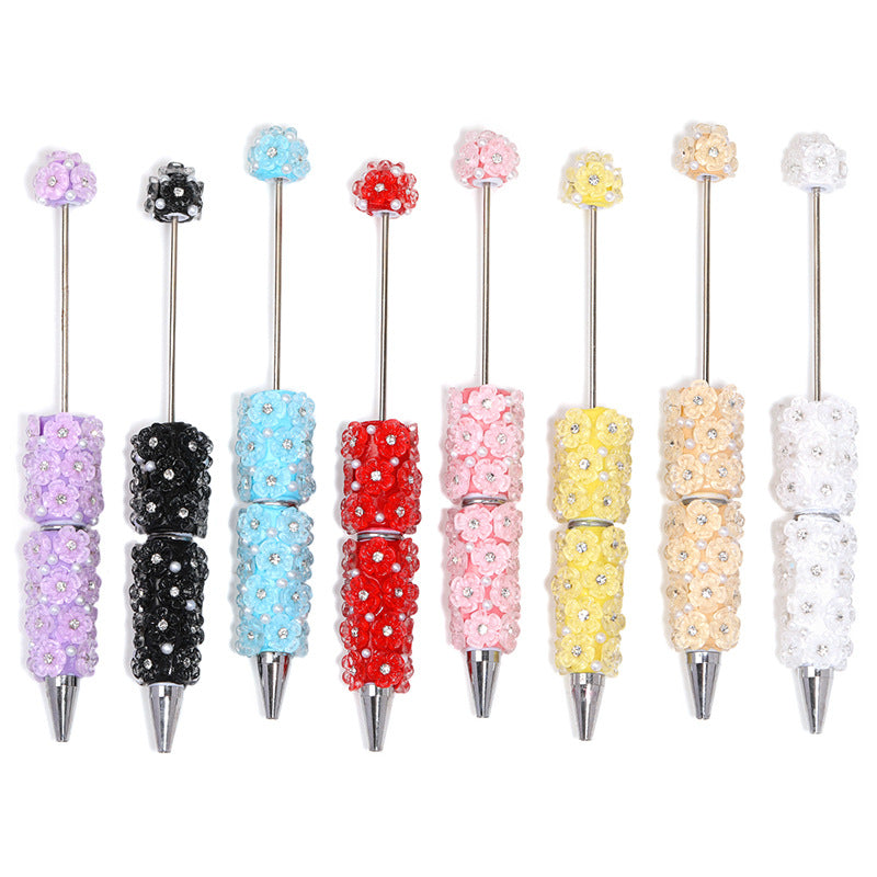 Wholesale  5pcs Colorful Beaded Versatile Clay Bead Pen DIY Beadable