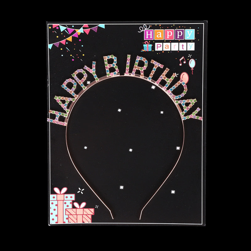 Wholesale Wholesale happy birthday birthday party headdress headband