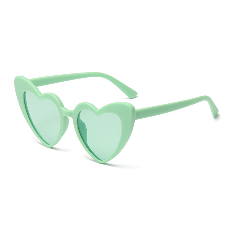 Wholesale Cute Peach Heart Multi Color PC Sunglasses