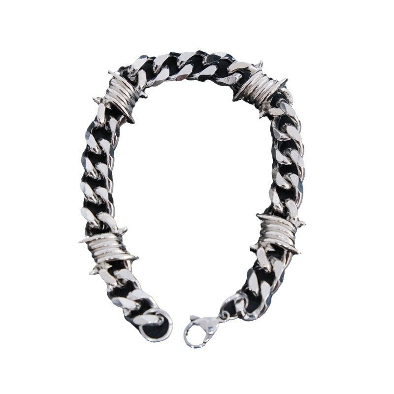 Wholesale Cuban Chain Stainless Steel Punk Knot Titanium Steel Necklace