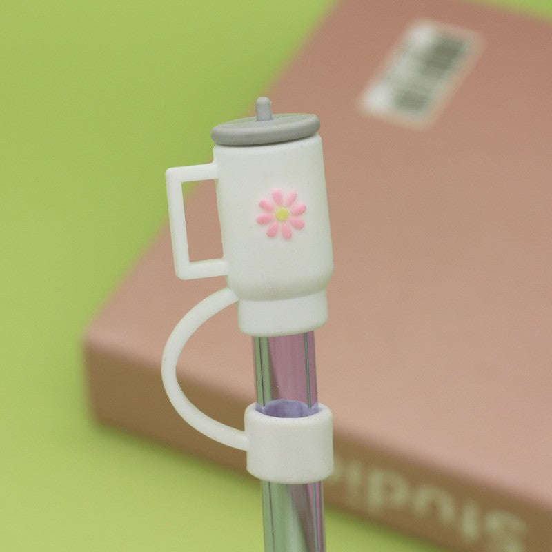 Wholesale 10mm Large-diameter Straw Caps, Soft Rubber PVC Straw Dust Covers