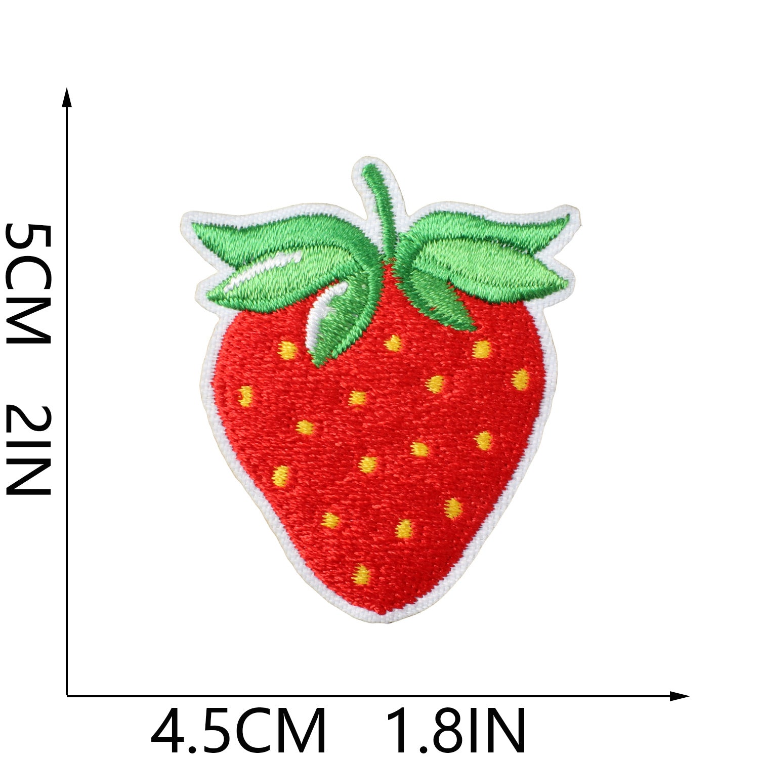 Wholesale Cream Strawberry Iron On Embroidery Patch For Kids Clothing Cute Fruit Applique Decorative Sew On DIY Craft Gift And Boutique Resale