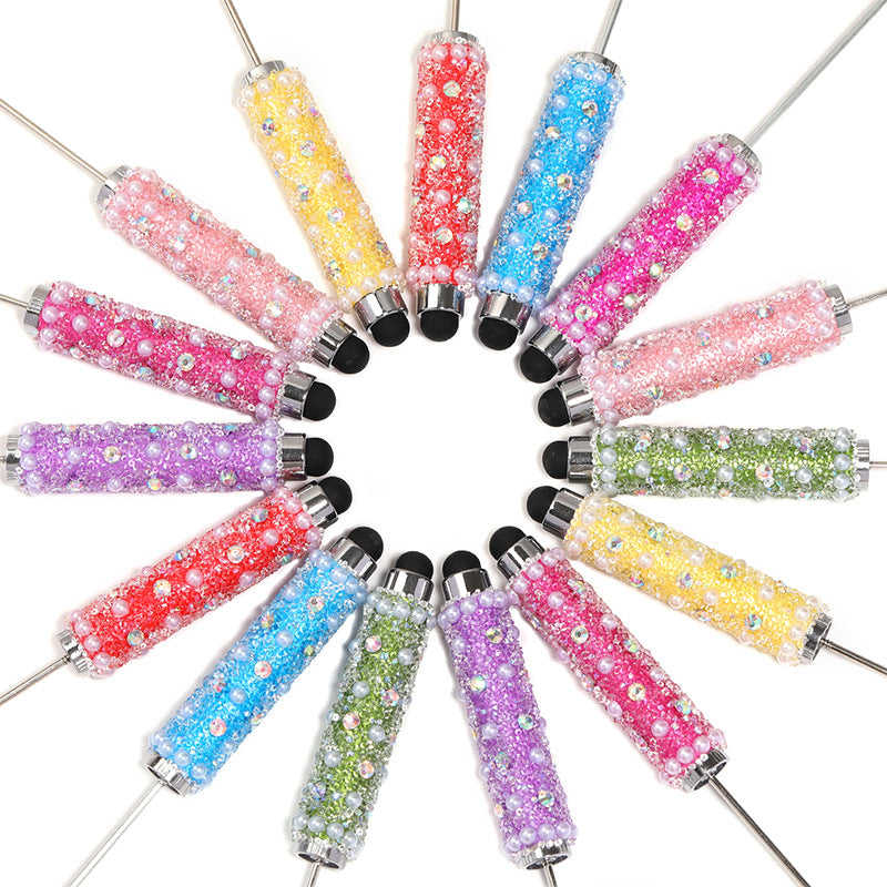 Wholesale 5pcs/pack Touch screen pearl sugar beadable pen
