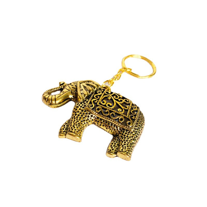 Wholesale Alloy Vintage Elephant Key Ring