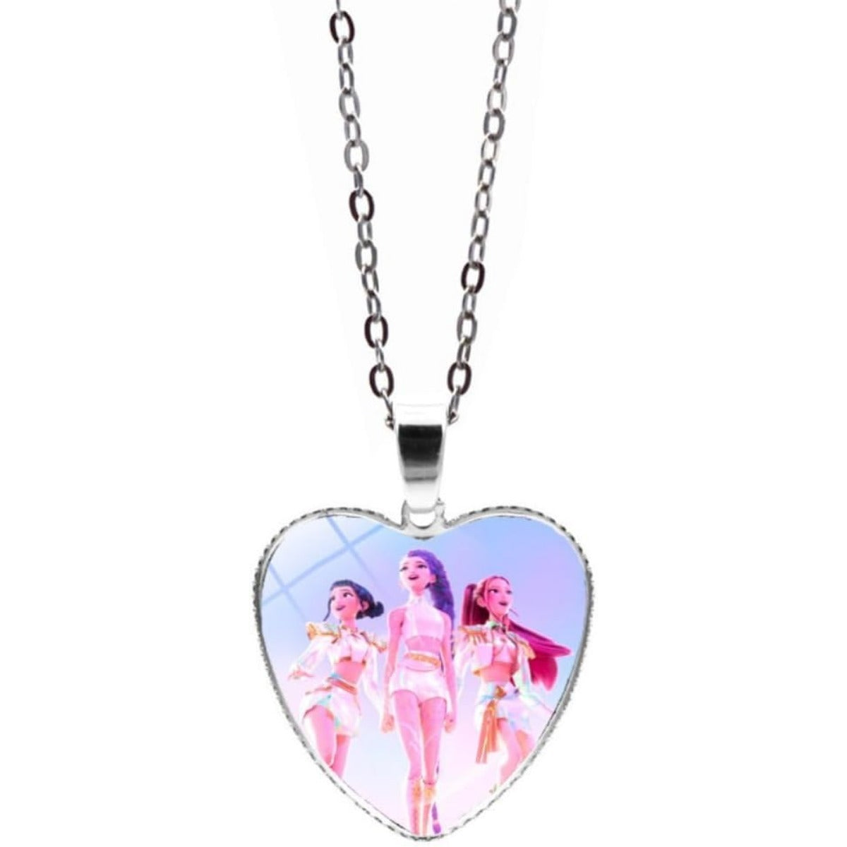 Wholesale Time Gem Peach Heart Necklace