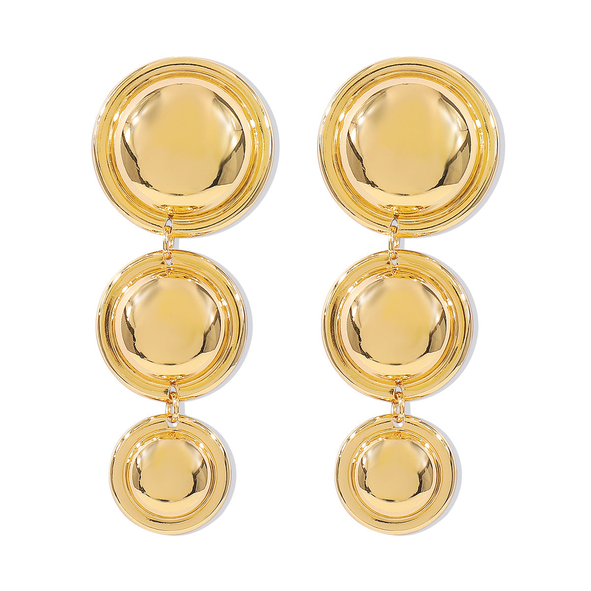 Wholesale Round Long Alloy Earrings