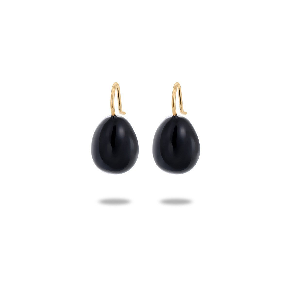Wholesale Black heart-shaped Stainless Steel Earrings