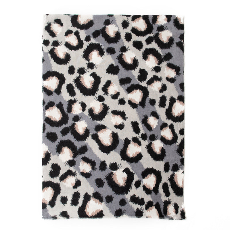Wholesale Leopard Print Soft and Warm Cashmere Printed Scarf