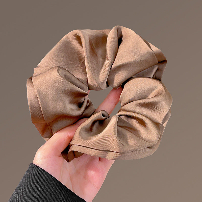 Wholesale Large Intestine Headline Light Luxury Silk Hair Accessories Pontail Hair Ring