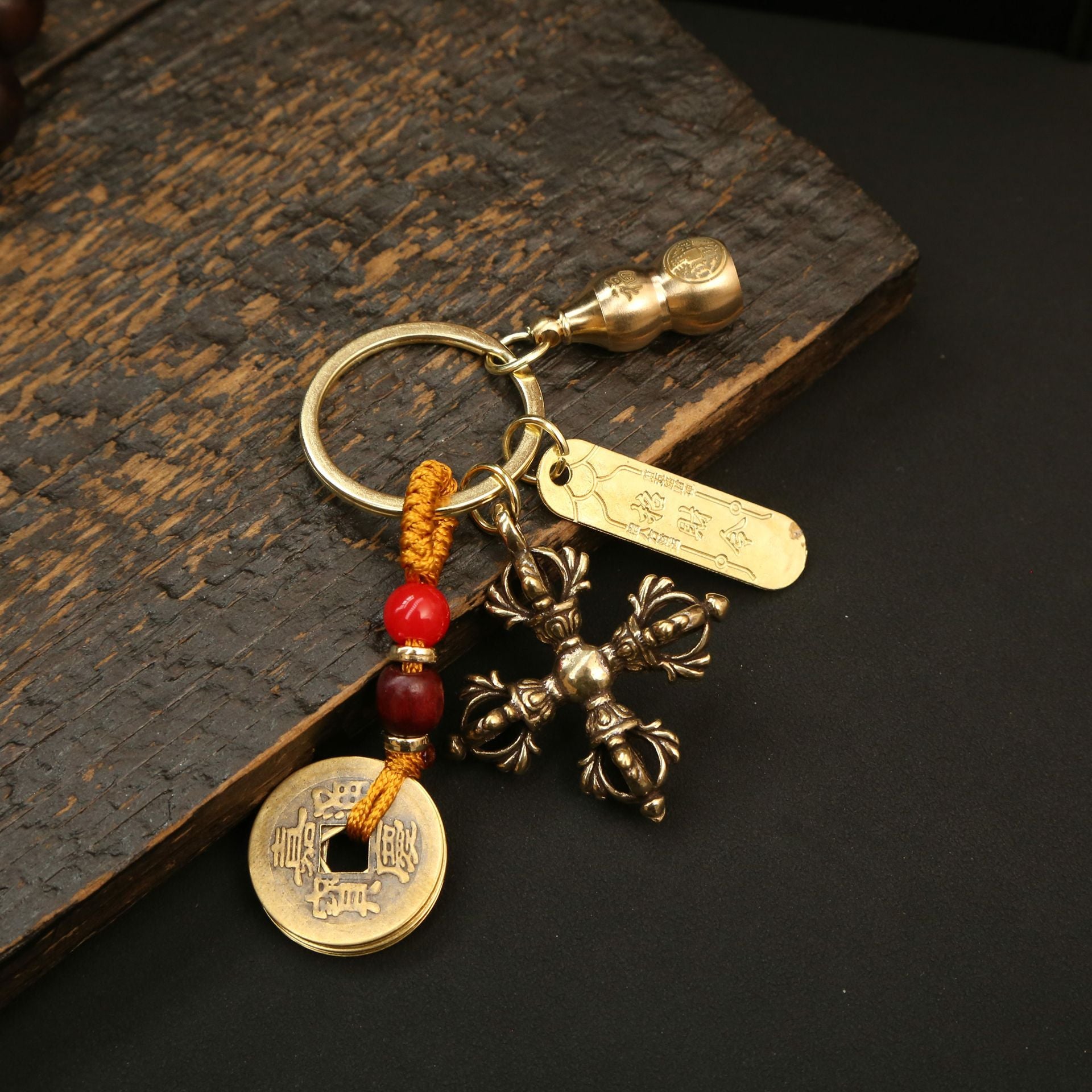 Wholesale Brass Cross Lotus Vajra Pendant Copper Craftsmanship