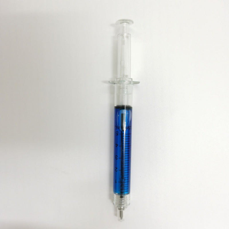 Wholesale Pens Syringe Shape Office Stationery Signature Pen Creative Syringe Type Ballpoint Pen