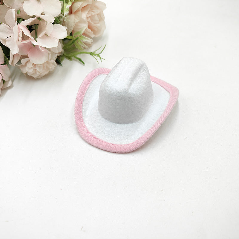 Wholesale Mini white wine bottle hat doll accessories