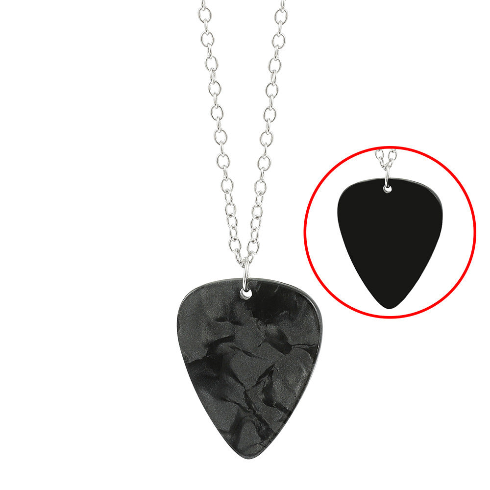 Wholesale Guitar pick necklace acrylic Necklace