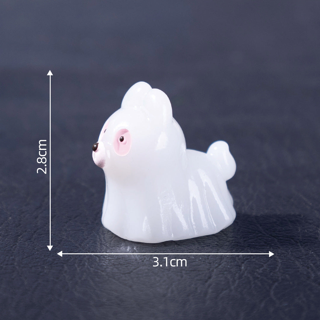 Wholesale  Glow-in-the-Dark Puppy Ghost Doll DIY Decoration Accessory