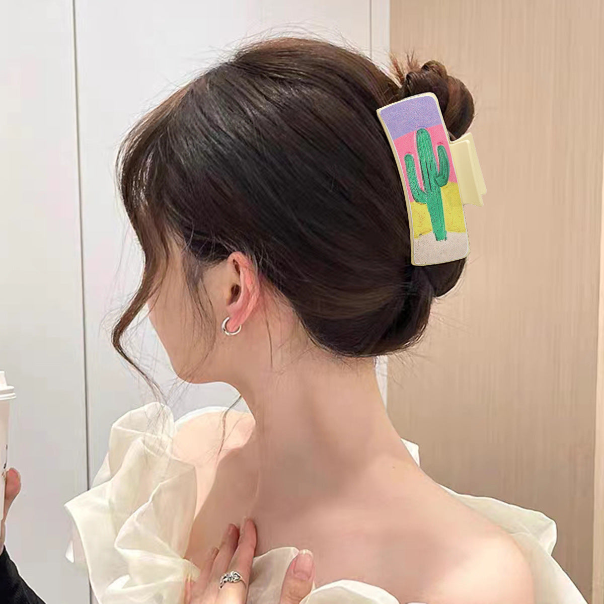 Wholesale Western Wind Cactus English Letter Leather Hairpin Amazon