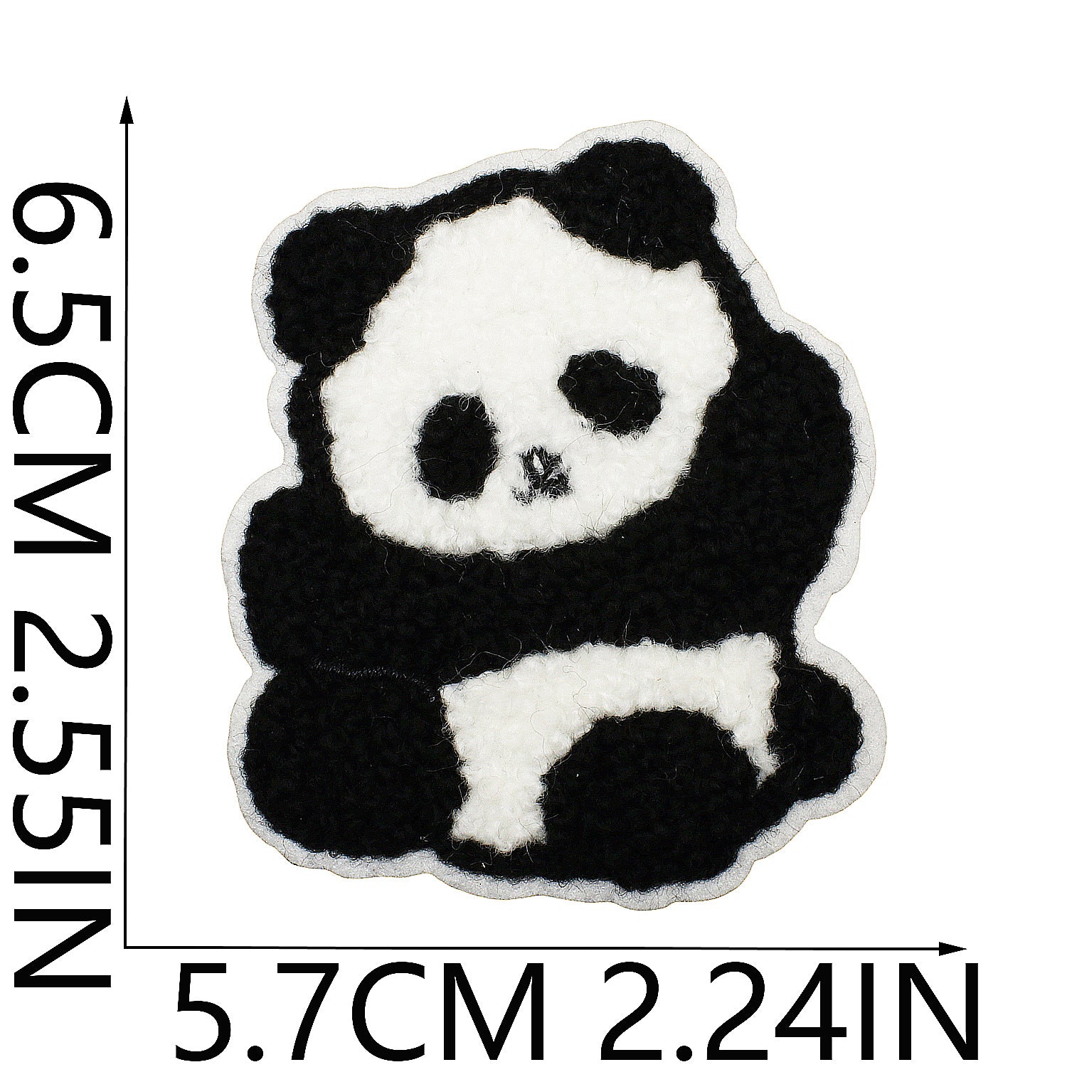 Wholesale Cute Panda Embroidery Patch For Clothing And Bag Decoration DIY Craft Supply Trendy Fashion Accessory For Resale