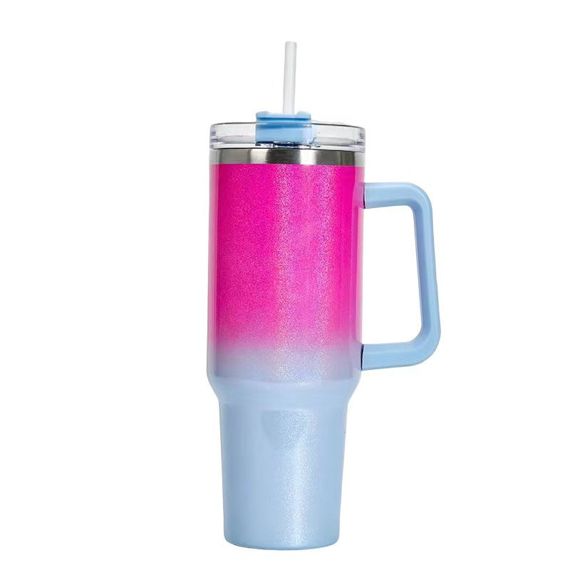 Wholesale 304 stainless steel rainbow paint 40oz car cup