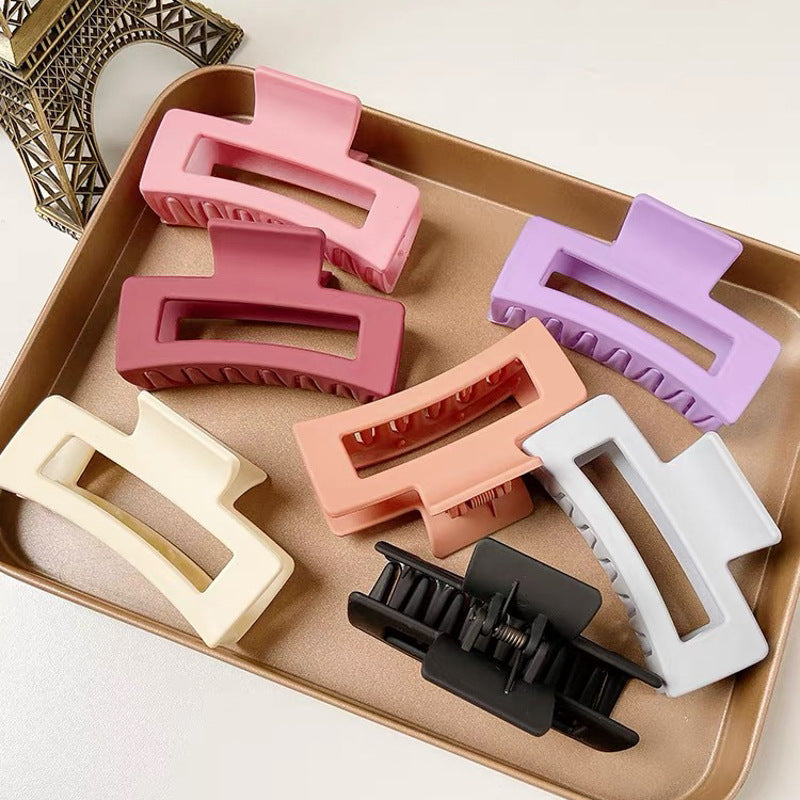 Wholesale Morandi Frosted Retro Square Hairpin