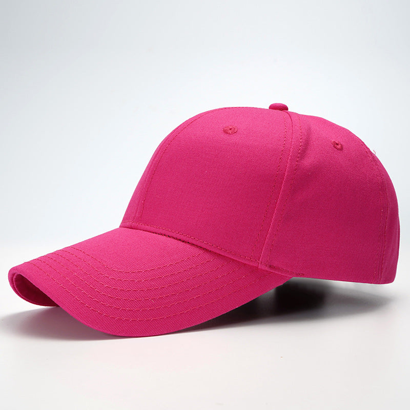 Wholesale Simple Solid Color Hard-top Cotton Large-toe Bib Cap