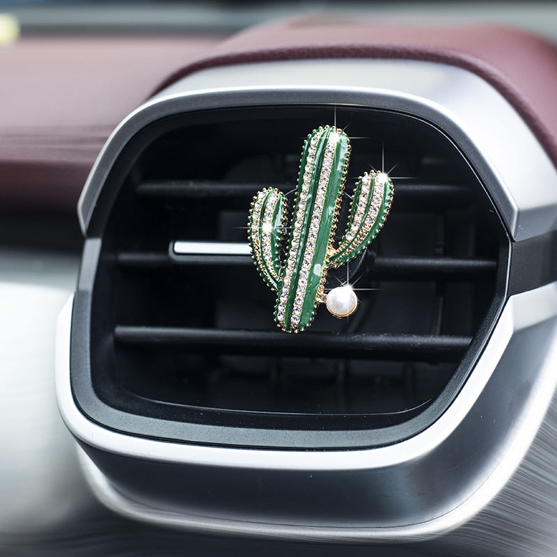 Wholesale Cactus Green Plant Air Outlet Alloy Car Accessories