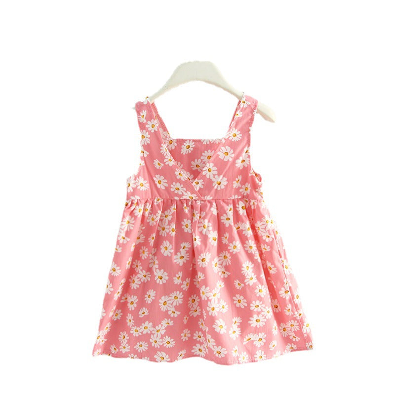 Wholesale Summer Girls Floral Princess Dress In Polyester Stylish Boutique Party Wear For Kids Resale Ready