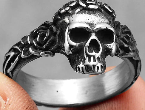Wholesale Stainless Steel Skull Flag Men S Ring Fashion Accessory Gift