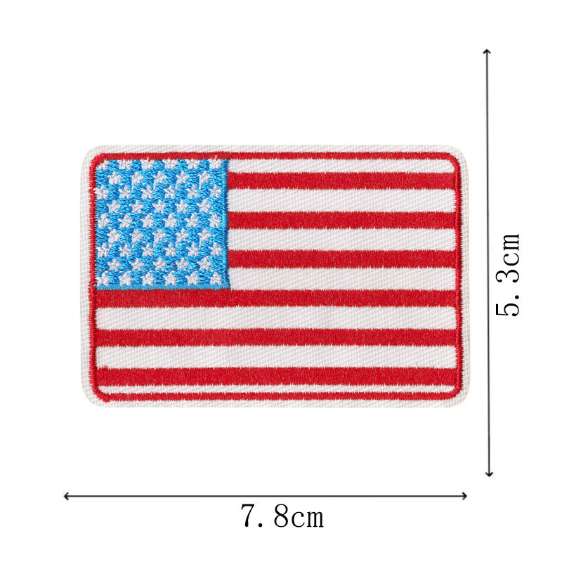Wholesale Warrior English Letter Embroidered Patch Set 9 Pack Hook And Loop Decorative Applique For Hats Coats Bags DIY Craft Supply