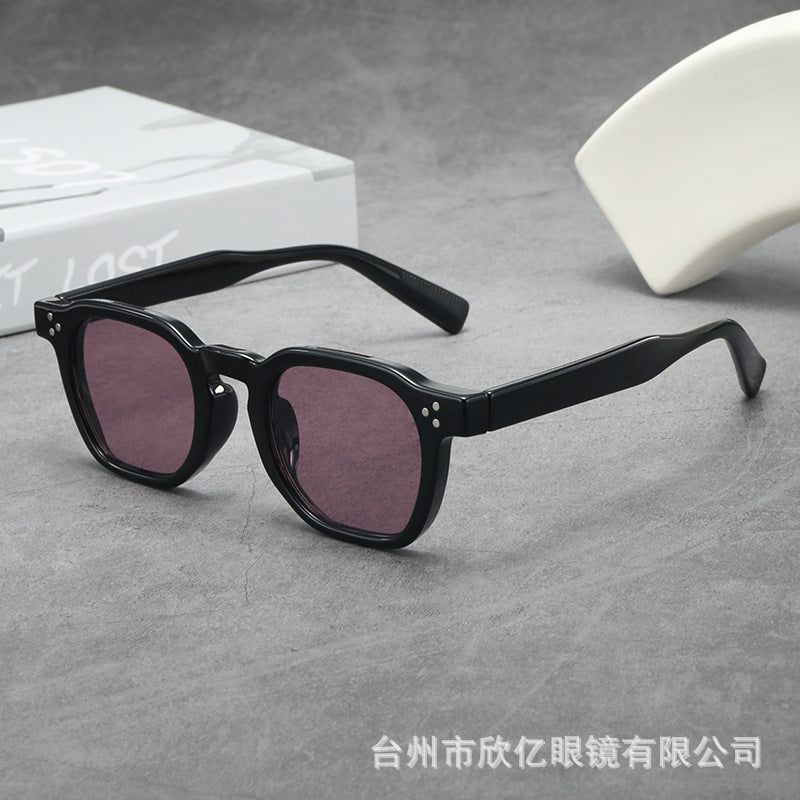Wholesale Retro thick oval small frame high-end anti-ultraviolet sunglasses