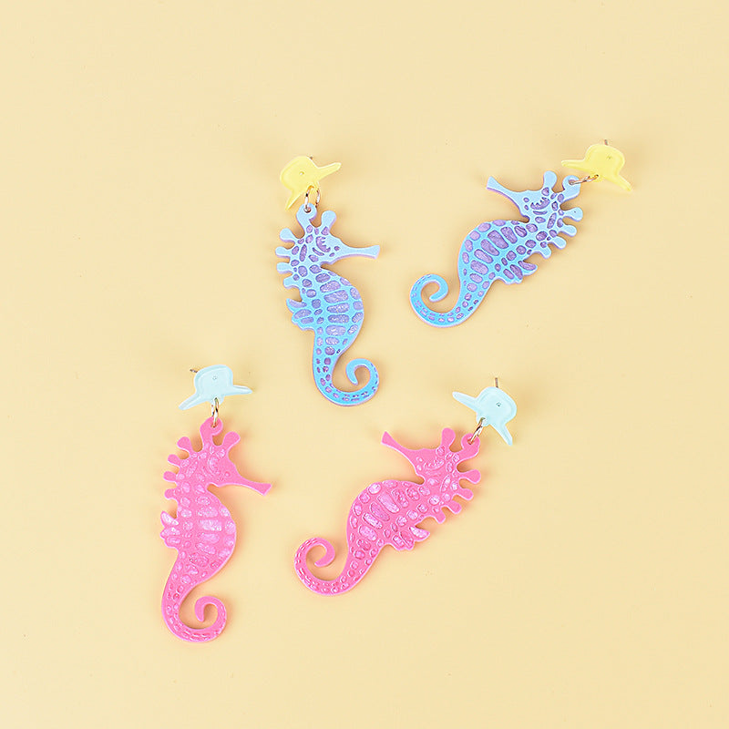 Wholesale Summer series earrings ocean style acrylic earrings