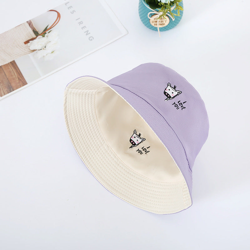 Sombrero de cubo de la serie de animales de algodón al por mayor