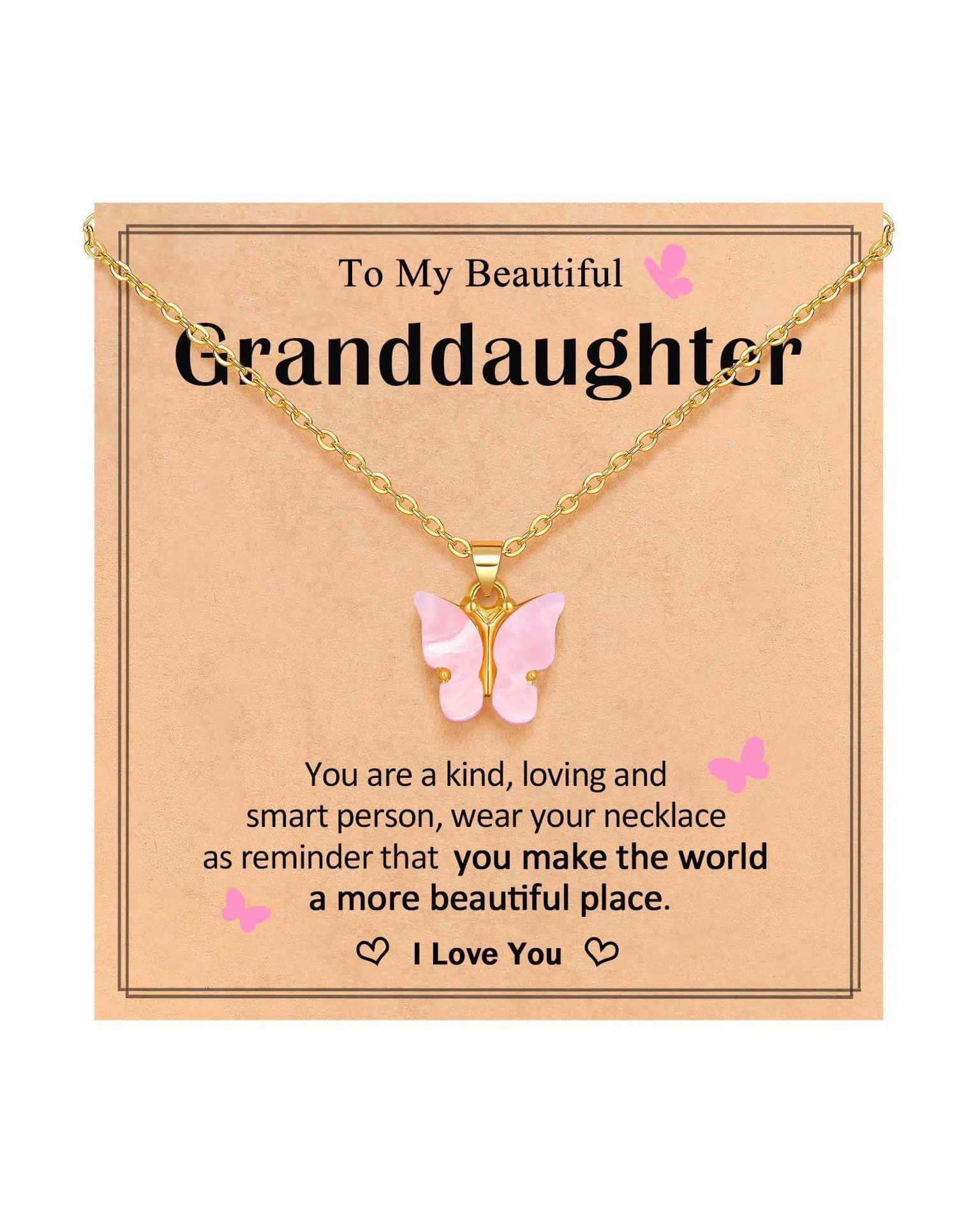 Wholesale Butterfly Pendant Simple Multicolor Acrylic Pendant Necklace